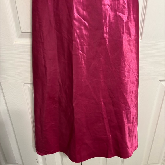 Vintage Y2K Gunne Sax Pink Maxi Sparkly Dress - Picture 6 of 7